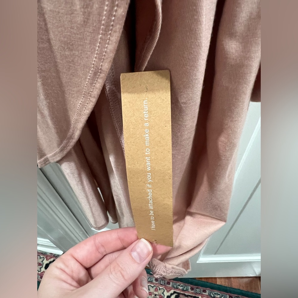 NWT Reformation Kaila Midi Wrap Dress in Blush - Picture 9 of 9